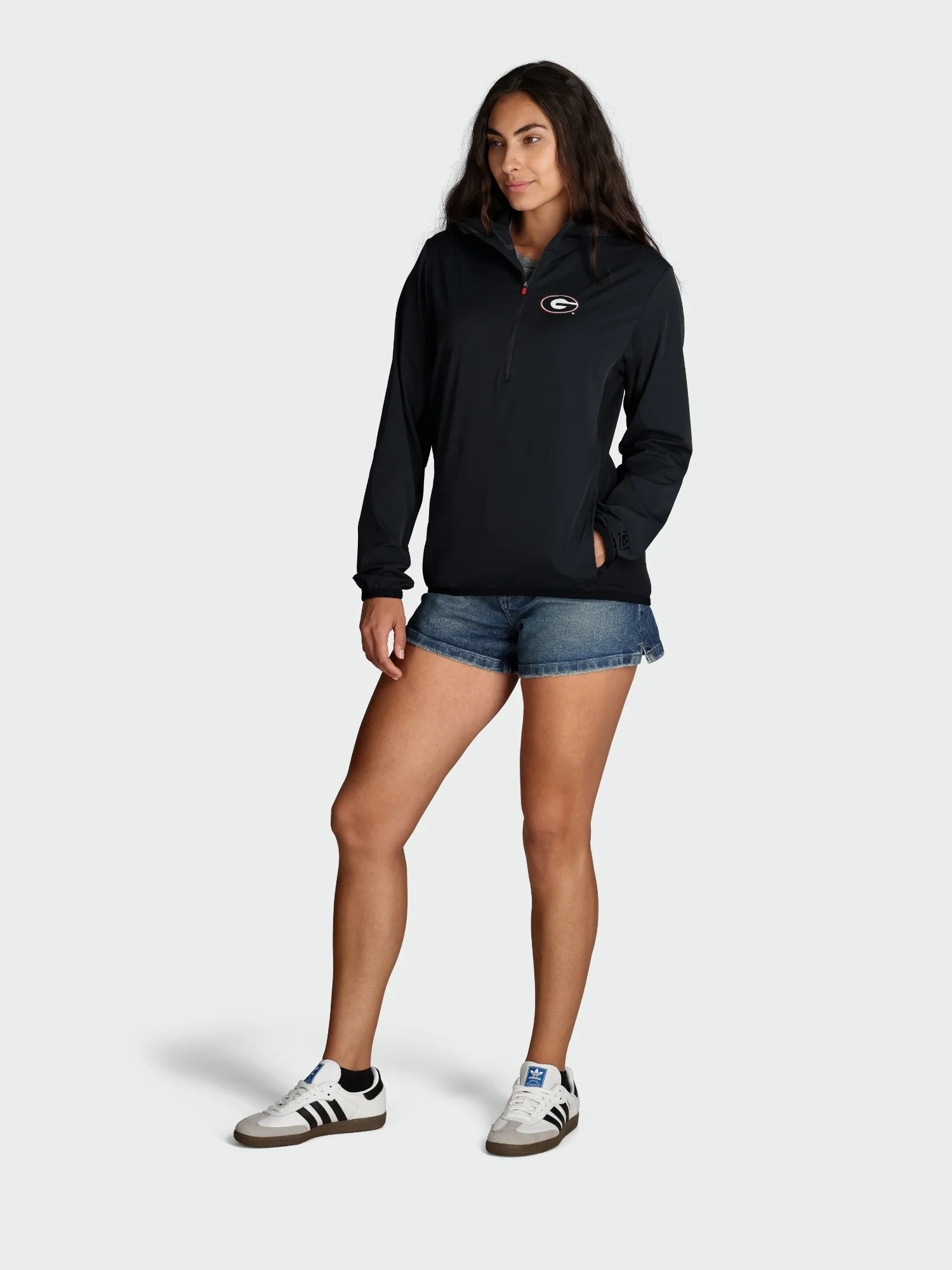 Cool One UPF Pullover / Georgia Bulldogs / Black - Image 3