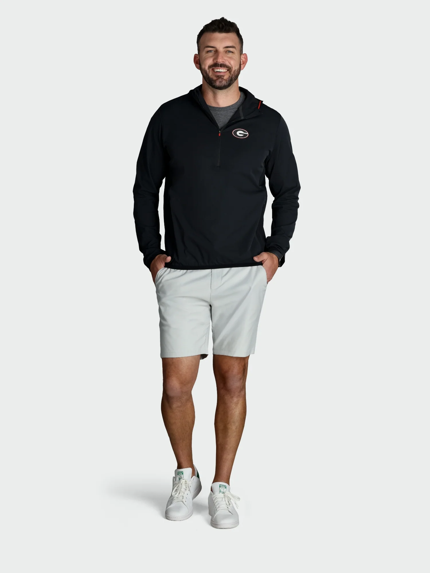 Cool One UPF Pullover / Georgia Bulldogs / Black - Image 4