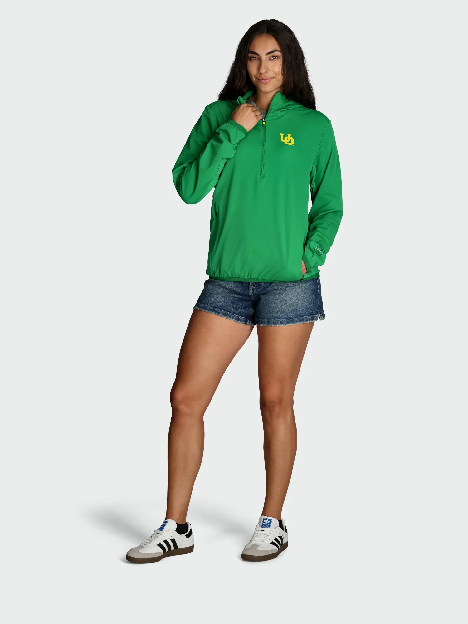 Cool One UPF Pullover / Oregon Ducks / Green - Image 3