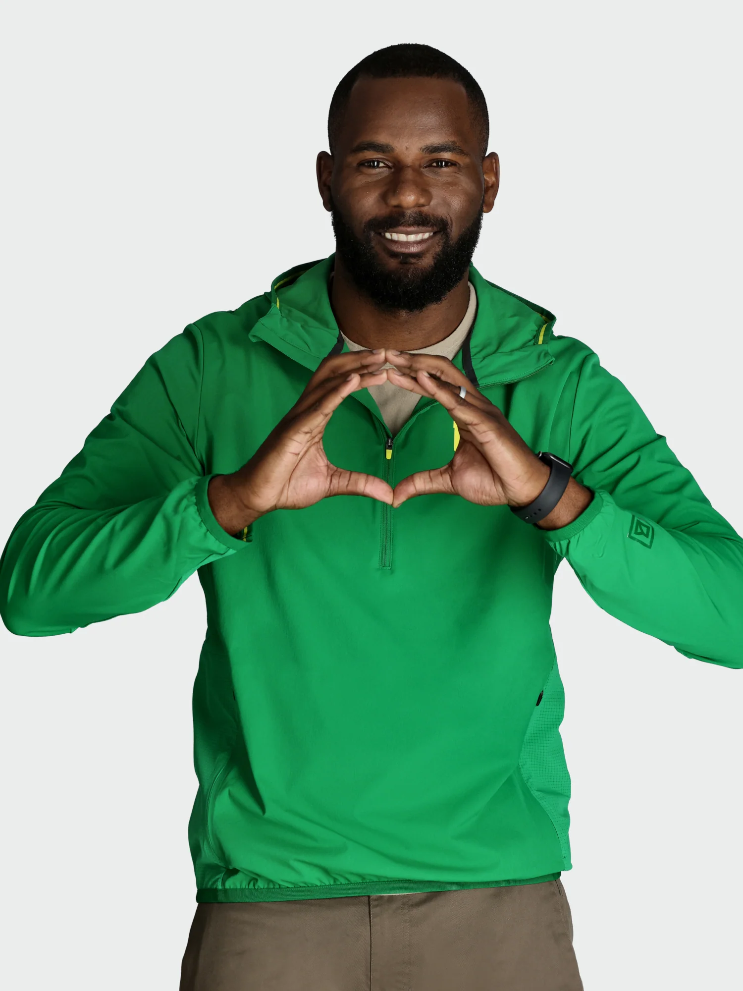 Cool One UPF Pullover / Oregon Ducks / Green - Image 4