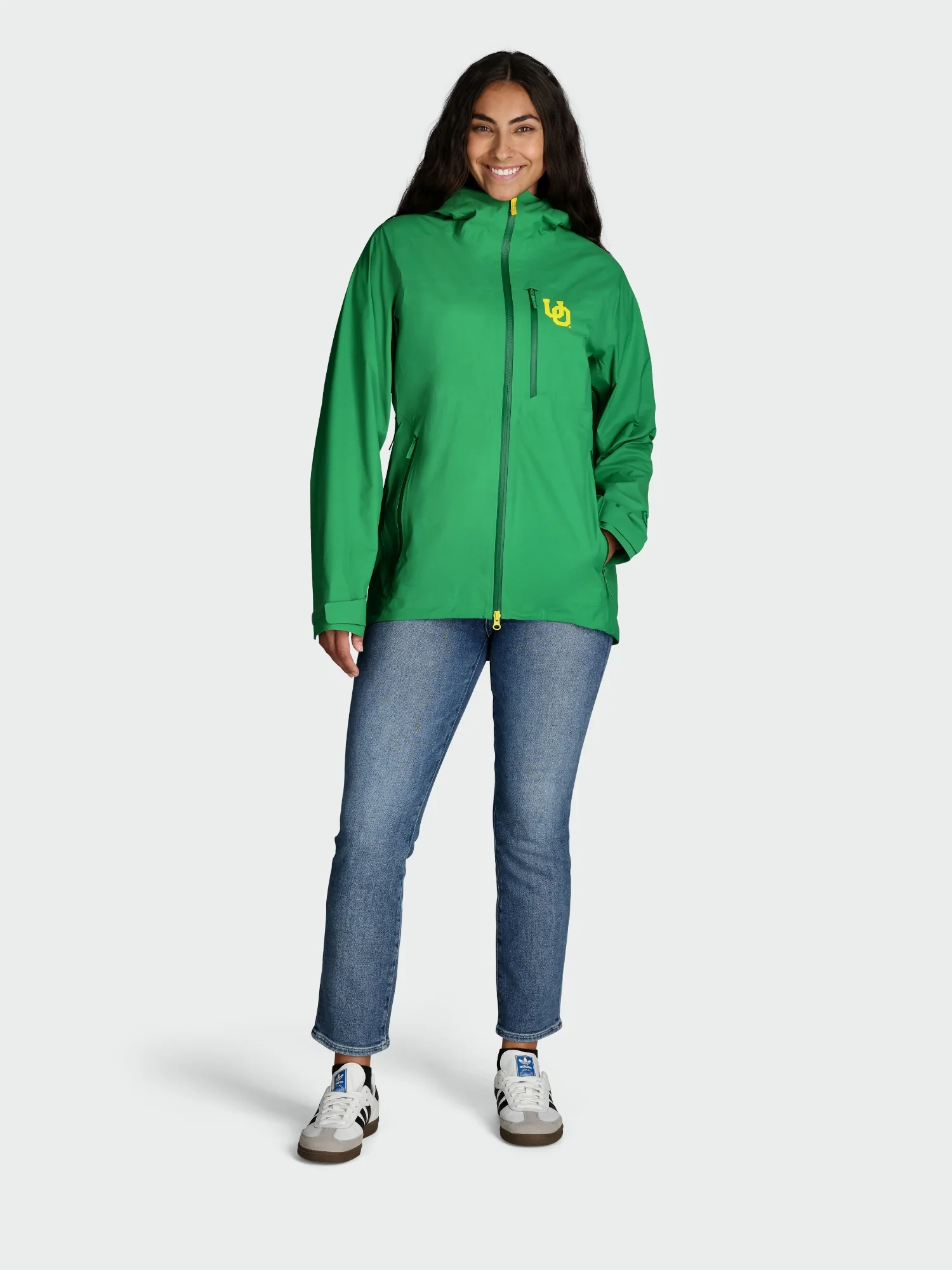 Dry One Waterproof Coat / Oregon Ducks / Green - Image 3