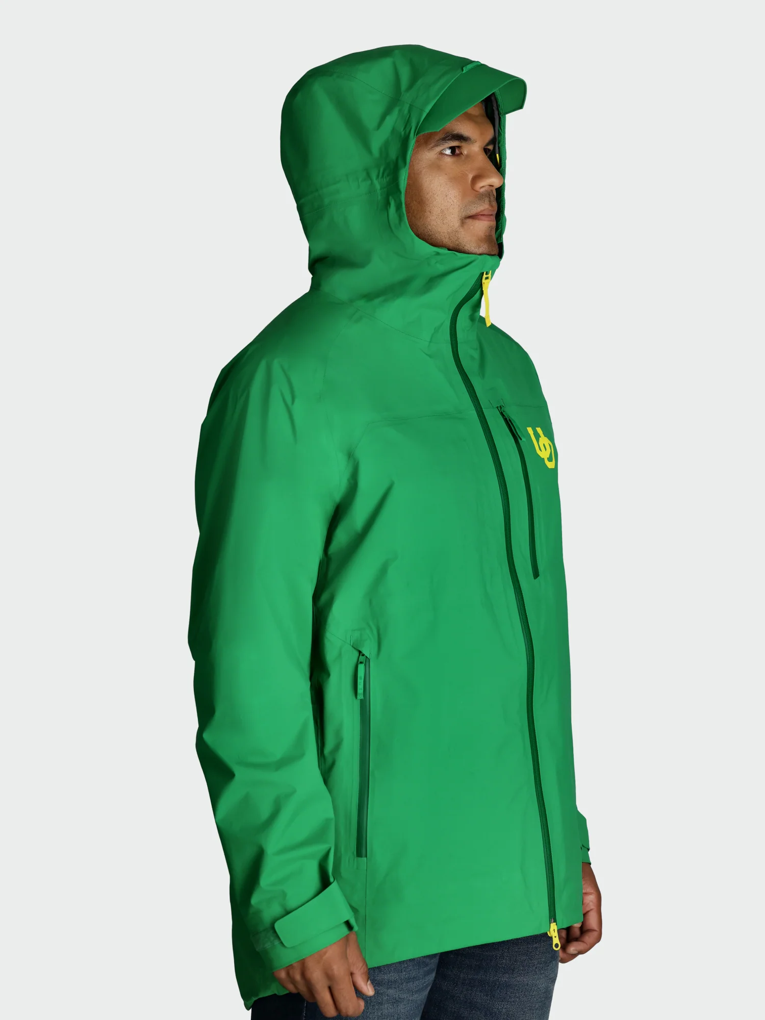Dry One Waterproof Coat / Oregon Ducks / Green - Image 4