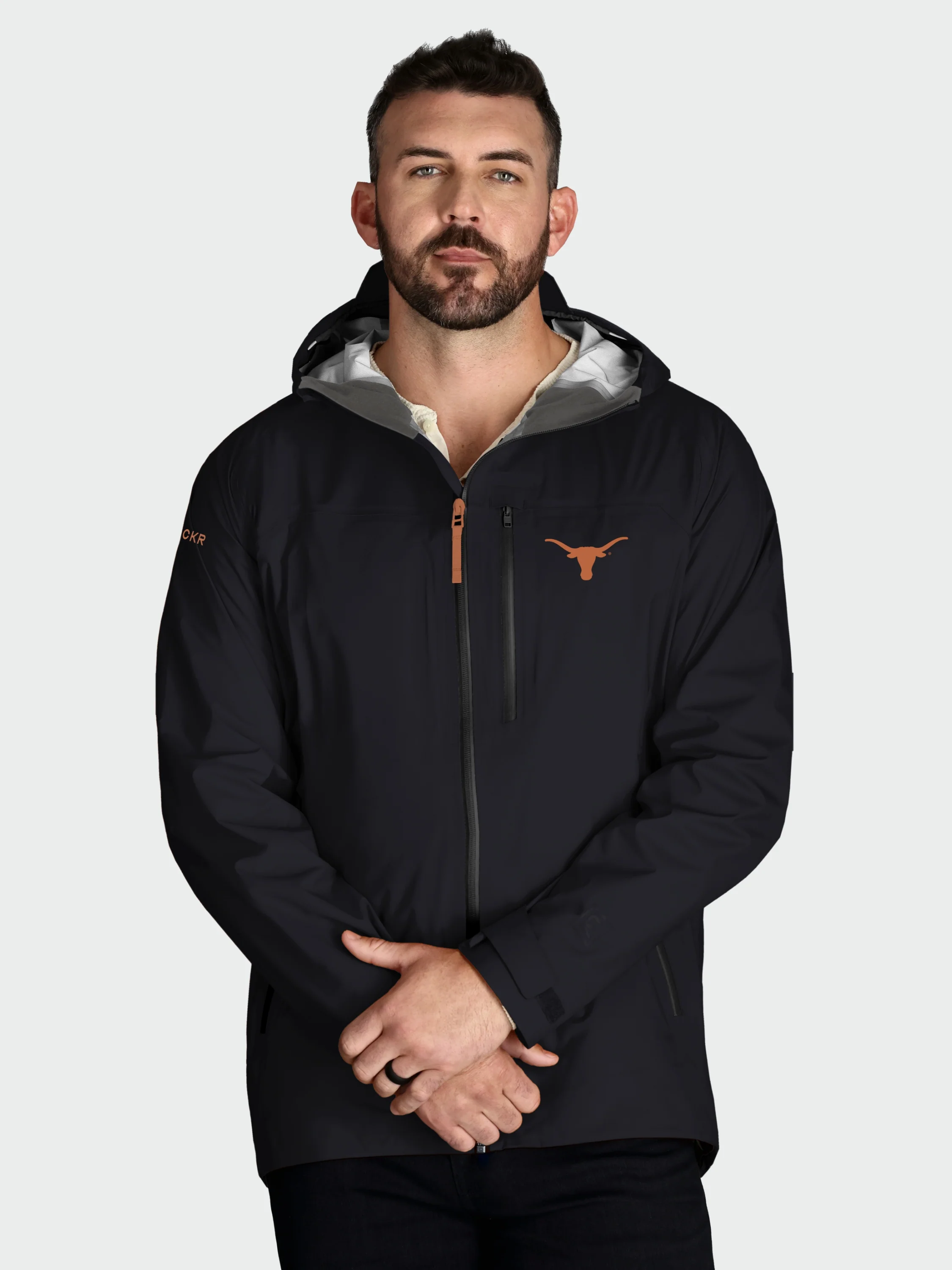 Dry One Waterproof Coat / Texas Longhorns / Black - Image 3